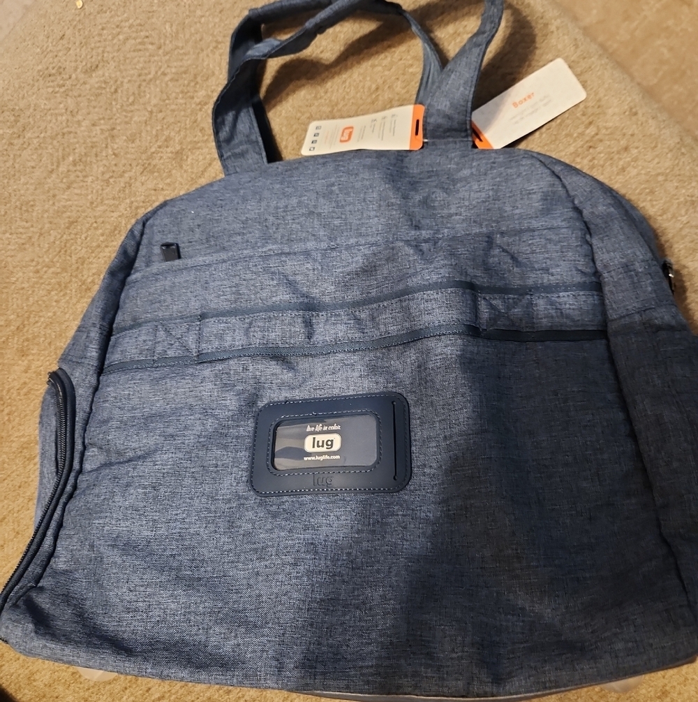 Lug Boxer Overnight/Weekender Bag (Heather Navy) - Picture 3 of 6